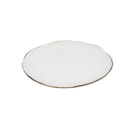 Avet Plato 21 cm (6 Unidades) - Colección Reactive White en Stoneware